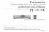 Instrucciones de operación - Panasonic · de interfaz serie RS-232C (opcional) con núcleo de ferrita. Cualquier cambio o modificación no autorizada de este equipo invalidará la