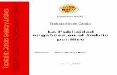 La Publicidad engañosa en el ámbito punitivotauja.ujaen.es/bitstream/10953.1/6833/1/TFG_FINAL_MADRID_1.pdf · como una comunicación no personal y onerosa de promoción de ideas,