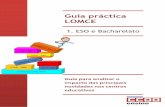 Guía práctica LOMCE - Federación de Ensino de Galicia...agora, o currículo de educación secundaria e bacharelato, o impacto real que vai ter a ... temática e ciencias, as que