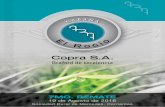 Tapa El Rocio OUT.pdf 1 11/8/16 6:29 p.m. · Cuentan con 3 aplicaciones de hemovacuna (INTA) realizadas desde ternero/a siendo la última el 15 de junio del corriente año. TRISTEzA