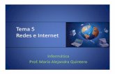 Tema5 Redes e Internet · Se desarrolla el modelo hipertexto worldwideweb (www) . 1995 Salen al mercado los primeros navegadores: netscapey explorer 1995 -presente Internet sigue