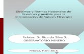 Relator: Sr. Ricardo Silva S. OBSERVATORIO MINERO · homogeneidad de un lote de mineral •Esto se logra en un proceso de muestreo mediante el uso de equipos mecánicos de muestreo