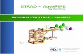 STAAD + AutoPIPE · 2019-10-07 · STAAD + AutoPIPE IMPORTE, EXPORTE, SINCRONICE, COMBINE La familia de programas Bentley permite la integración total e inteligente entre estructuras