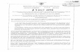 REPÚBLICA DE COLOMBIA Ir - Presidencia · 2016-10-25 · supresión de cargos que señala la citada disposición, el cual fue reformulado a través de documento 20160000018801, radicado