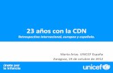23 años con la CDN - Aragonaragonparticipa.aragon.es/sites/default/files/presentac... · 2014-07-22 · En los países en desarrollo, sólo la mitad de los niños están registrados