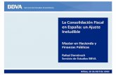 La Consolidación Fiscal en España: un Ajuste Ineludible...Servicio de Estudios Económicos La consolidación fiscal en España: un ajuste ineludible 6. 6. Consumption. El crecimiento