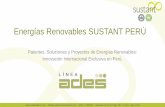Energías Renovables Línea ADES SUSTANT · 2016-04-21 · –info@sustant-international.com –0051 1 7480461 –Marqués de Torre Tagle 357, 6º piso, Lima, Perú Hidráulica Turbinas