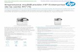 Características Impresora HP M776...Ficha técnica | Impresora multifunción HP Enterprise de la serie M776 Accesorios, suministros y soporte Consumibles W2004A Tambor de creación