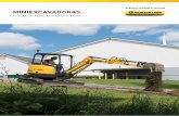 MINIEXCAVADORAS · 2019-10-01 · LA GAMA La herramienta adecuada para cada trabajo. 02 Las miniexcavadoras New Holland poseen un rango de capacidad de 1,7 a 6,0 toneladas. Con una