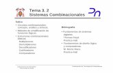 Tema 3. 2 Sistemas Combinacionalesatc2.aut.uah.es/~rosa/Fundamentos/temario_teoria/T3.2...• Fundamentos de sistemas digitales. Thomas Floyd. Prentice-Hall. • Fundamentos de diseño