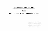 SIMULACIÓN DE JUICIO CAMBIARIO - CORE · 2016-08-15 · Demanda de Oposición pág.134 ... asume de manera incondicionada la obligación de que una segunda persona (librado) pagara