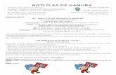 NOTICIAS DE HAMURA 15 de Julio de 2015...NOTICIAS DE HAMURA Publicado por la Ciudad de Hamura Edición en Español Redacci ó n: Sección de Información Pública (Kōhōkōchōka)
