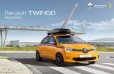 Renault TWINGO · Diseño exterior P.04 Diseño interior P.06 Renault Twingo y tú, una pareja hecha para durar. Para ello, elige su estilo exterior e interior con todo el cuidado.