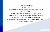 IMPACTO EN LA CONTRATACIÓN PÚBLICA DE LAS MEDIDAS DERIVADAS DE … (20... · 2020-04-21 · continuación de tales expedientes a valoración por el Consello de la Xunta de Galicia