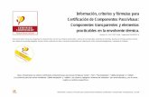 Información, criterios y fórmulas para Certificación de ... · Información, criterios y fórmulas para Componentes Passivhaus Certificados: Componentes Transparentes 4 de 13 2
