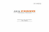 AEQ FORUM Manual de Usuario · 2020-04-07 · AEQ FORUM Mezclador digital compacto de audio para radio y televisión 6 2. DESCRIPCIÓN FÍSICA DE LA UNIDAD. De forma simplificada,