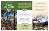 Parque Estatal de Vida Silvestre Mount San Jacinto · 2019-11-20 · Vista de la Cordillera de San Jacinto desde el Paso San Gorgonio. uando entra al Parque Estatal Monte San Jacinto.