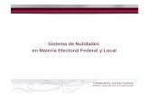 SISTEMA DE NULIDADES · 2015-02-04 · Centro de Capacitación Judicial Electoral Principios y criterios rectores del sistema de nulidades 6. Los partidos políticos o coaliciones
