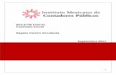 BOLETÍN FISCAL Comisión Fiscal Región Centro Occidente · 2018-01-26 · 3 EDITORIAL La Comisión Fiscal de la Región Centro Occidente del Instituto Mexicano de Contadores Públicos