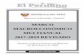 MARCO MACROECONÓMICO MULTIANUAL 2017-2019 REVISADO€¦ · El Peruano / Domingo 28 de agosto de 2016 SEPARATA ESPECIAL 11 De esta forma, en un contexto de bajos precios de materias