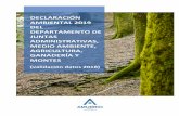 DECLARACIÓN AMBIENTAL 2019 DEL DEPARTAMENTO DE …amurrio.eus/wp-content/uploads/2019/11/declaracion-medio... · 2019-11-13 · 3 Declaración ambiental 2019 2. PRESENTACIÓN DE