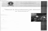 ''Manual de Procedimientos del Almacén d e S ... · Asimismo, el Manual de Procedimientos del Almacén de Suministros de la Procuraduría para la Defensa de los Derechos Humanos,