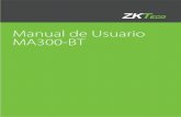 Manual de Usuario MA300-BT - ZKTeco Latinoamérica...alarma de sabotaje. Para obtener más información, consulte 3.6 alarma de sabotaje • DIP Switch: El interruptor DIP tiene cuatro