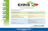 CIVIS 500SC FICHA TECNICA - Sodiak...de los Benzimidazoles, de amplio espectro con actividad fungicida sobre Aplicado sobre las plantas, actúa como barrera a la penetración de los