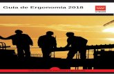 Guía de Ergonomía 2018 - AECOM · Según la VI Encuesta Nacional de Condiciones de Trabajo acerca de las condiciones de trabajo, un porcentaje importante de trabajadores del sector