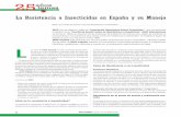 La Resistencia a Insecticidas en España y su Manejo · 20 PHYTOMA MARZO 2013 25 PHYTOMA años temas La Resistencia a Insecticidas en España y su Manejo IRAC son las siglas en inglés