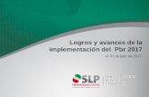 Logros y avances de la implementación del Pbr 2017€¦ · Acuerdo México-Francia para Formación y Capacitación para la Investigación Programa de Apoyos para actividades científicas,