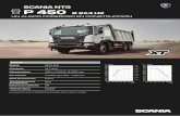 P 450 B 6x4 HZ - Scania Construccion · Scania Opticruise Toma de fuerza EG653P SUSPENSIÓN DELANTERA Tipo Capacidad técnica Muelles 4 x 28 mm 9,000 kg Tipo Capacidad técnica Muelles