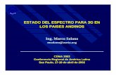 ESTADO DEL ESPECTRO PARA 3G EN LOS PAISES ......CDMA 2002 Conferencia Regional de América Latina Sao Paulo, 17-18 de abril de 2002 ESTADO DEL ESPECTRO PARA 3G EN LOS PAISES ANDINOS