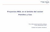 Proyectos MDL en el ámbito del sector Petróleo y Gas · 2010-11-19 · Instalación de sistemas de bombeo neumático en pozos de gas natural ... Esta metodología es aplicable a
