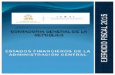 CONTADURÍA GENERAL DE LA REPÚBLICA información contable del sector público se expone en los “Estados Financieros con propósitos de Información General”, los que deben ser