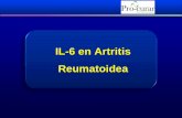 IL-6 en Artritis Reumatoidea - Fundación Procurar · liquido sinovial de pacientes con AR, rico en IL-6 y sIL-6R – Los niveles séricos de IL-6 predicen pérdida ósea en mujeres