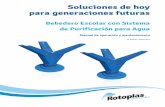 Soluciones de hoy para generaciones futuras - Distribuidores Rotoplas · 2014-08-15 · Manual de operación y mantenimiento Diagrama hidráulico con cisterna Figura 5. Cisterna con
