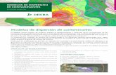 MODELOS DE DISPERSIÓN DE CONTAMINANTES · Modelos de dispersión de contaminantes En DEKRA nuestro equipo de expertos predice el desplazamiento y evolución de la concentración