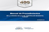 Manual de Procedimientos · 2018-02-26 · Procedimiento para el trámite del formato de justificación. 109 Formato de justificación 112 Procedimiento para el alta de bienes muebles