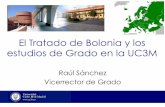 El Tratado de Bolonia y los estudios de Grado en la UC3Mportal.uc3m.es/portal/page/portal/sopp/jornada_bolonia/... · 2012-04-27 · – Convenio de Cooperación Educativa entre Universidad