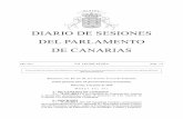 DIARIO DE SESIONES DEL PARLAMENTO DE CANARIAS9 de junio de 2010 Diario de Sesiones del Parlamento de Canarias Núm. 115 / 5 (Se reanuda la sesión a las nueve horas y cuarenta y seis