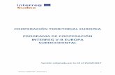 COOPERACIÓN TERRITORIAL EUROPEA PROGRAMA DE … · 2017-02-28 · Versión adoptada 15/02/2017 2 CCI 2014TC16RFTN007 Título Programa Interreg V-B Europa Suroccidental Versión 1.2