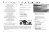 theecologist.nettheecologist.net/.../uploads/2017/02/sumario7-copia.pdf · 2017-09-05 · Genoma humano. Sue Mayer versus Matt Ridley Cambio climático. Las fiebres que se avecinan.