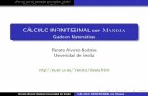 CALCULO INFINITESIMAL con Maximarenato/clases/grado-cd/maxima/... · >Por qu e usar un ordenador para ensena~ r c alculo? C alculo diferencial e integral con Maxima CALCULO INFINITESIMAL