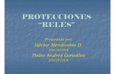 Rel.s de protecci.n en subestaciones · Presentado por: Héctor Mendivelso D. 20012072048 Pedro Andrés González 20012072034. CONCEPTOS GENERALES SOBRE UN SISTEMA DE PROTECCIÓN