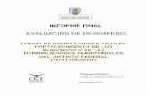 EVALUACIÓN DE DESEMPEÑO · Sistema de Evaluación del Desempeño Municipal de San Luis Potosí. Se aclara que el Programa Anual de Evaluación 2019, contempla que para el FORTAMUN-DF