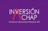 La Asociación Chilena de Agencias de Publicidad publica desde … · 2017-06-15 · La Asociación Chilena de Agencias de Publicidad publica desde 1978 el Informe de Inversión ACHAP,