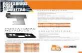 ACCESORIOS PARA CANALETAS - Ryctelryctel.com/wp-content/uploads/2017/03/fichas_tecnicas/ft...fácil instalación de la canaleta metálica. Derivación en T, curvas internas, externas