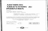 ARrUIVOS ARGENTINOS de PEDIATRIA · 2017-11-17 · de las necesidades para la reparación y anaholismo del niño en condiciones me-tahólicas desfavorables. Las pruebas de laboratorio
