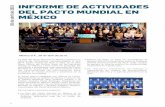 INFORME DE ACTIVIDADES 28 de abril de 2015 DEL ......2 INFORME PACTO MUNDIAL MÉXICO En su mensaje inicial, Alberto Di Liscia, Representante de ONUDI en México, comentó que el sector